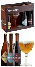 Estuche Westmalle 1 Triple 1 Extra 1 Doble + Vaso